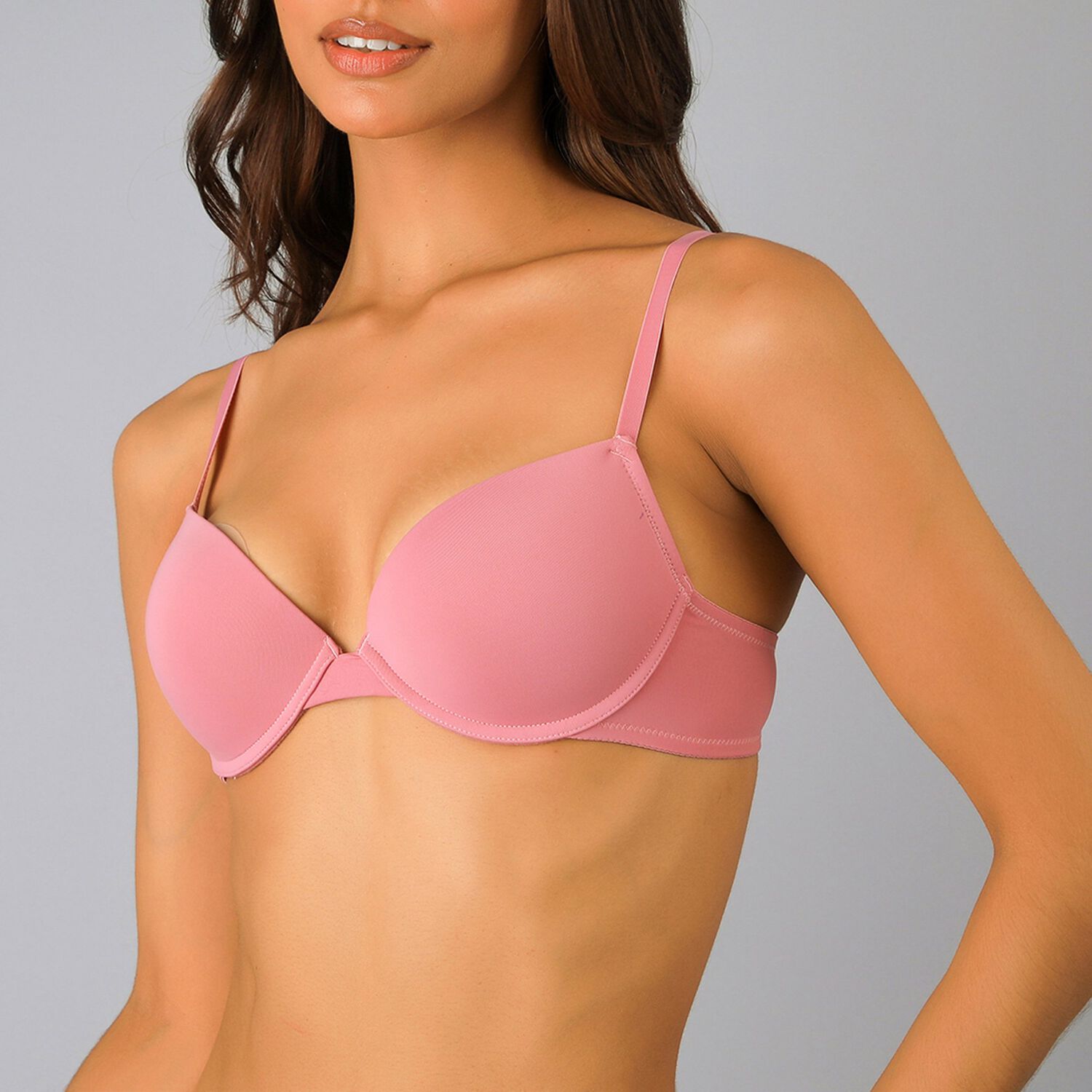 Pack 2x Sosten Balconet Push Up Flores Mujer 25634-273 image number 2.0